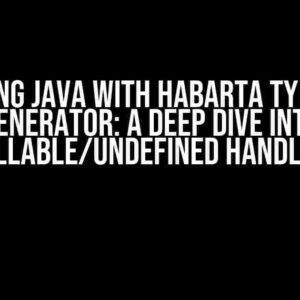 Mastering Java with Habarta Typescript Generator: A Deep Dive into Nullable/Undefined Handling